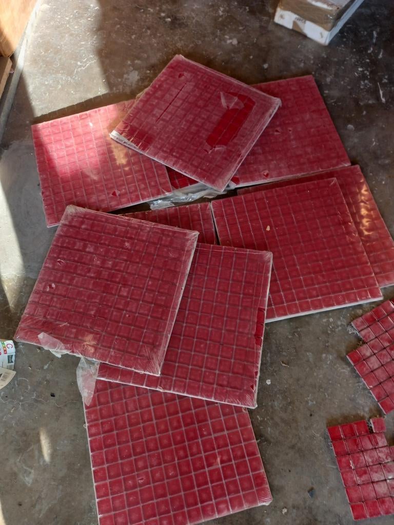 Carrelage mosaïque, Enlèvement
