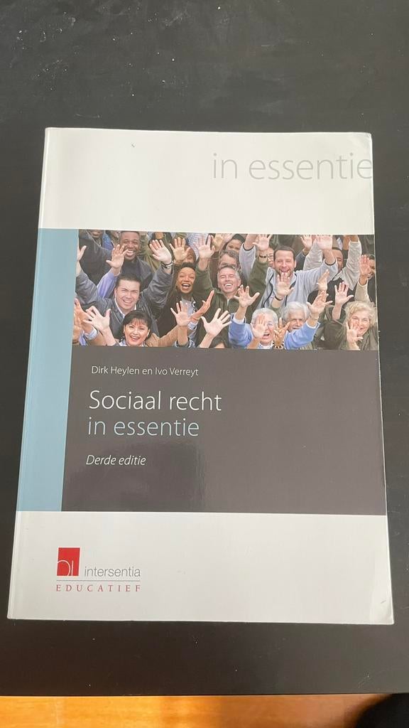 Sociaal recht in essentie boek derde editie, Boeken, Ophalen of Verzenden, Zo goed als nieuw, Hogeschool, Larcier intersentia