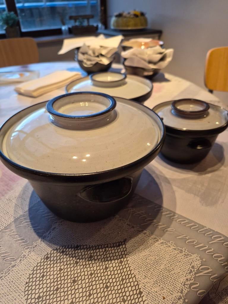 Zaalberg Holland keramische fonduepan set van 3, Ophalen