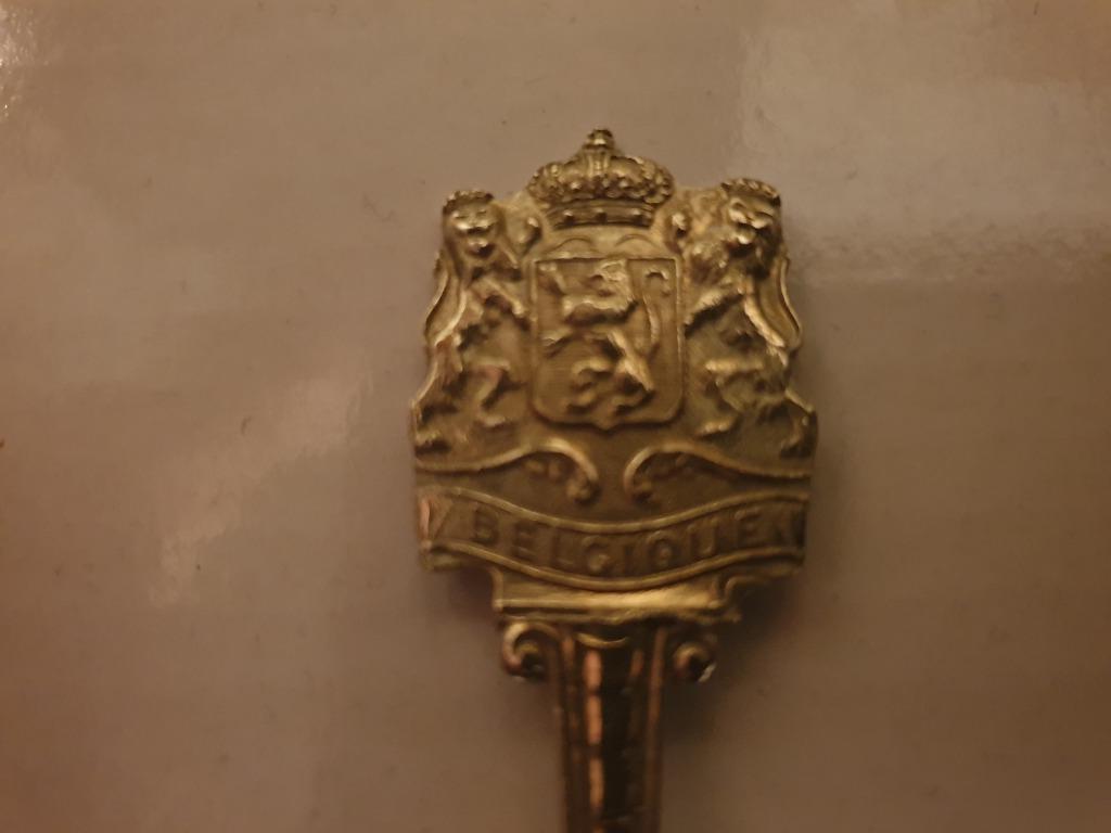 Zilveren lepeltje belgie, Ophalen of Verzenden, Zilver
