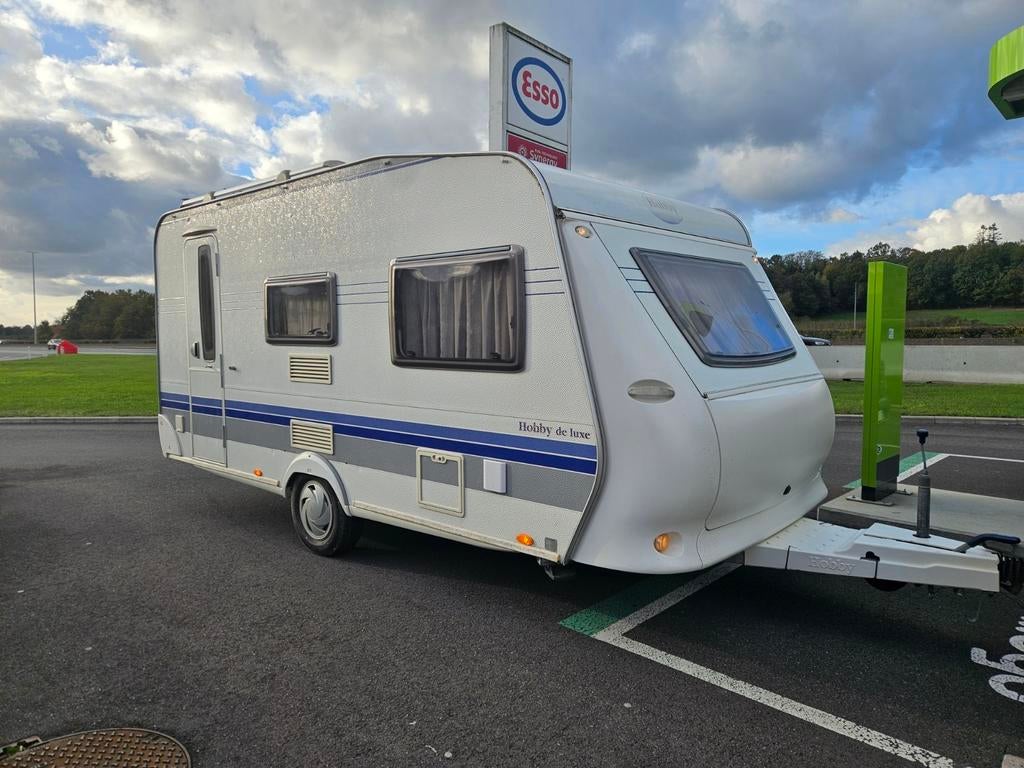 Mooie Hobby 440 caravan uit 2007 te koop, Caravans en Kamperen, Vast bed, Standaardzit, Hobby, Ringverwarming