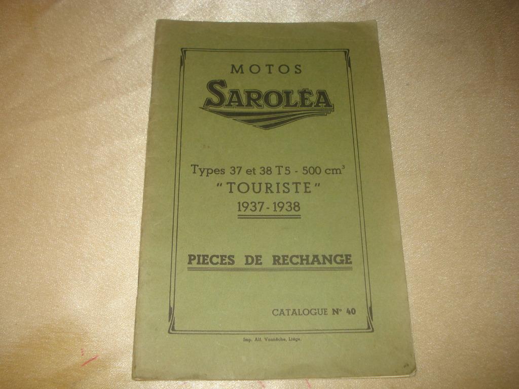 SAROLEA 500 cc 37 & 38 T5 Catalogue des Pièces de Rechange, Enlèvement ou Envoi, Autres marques
