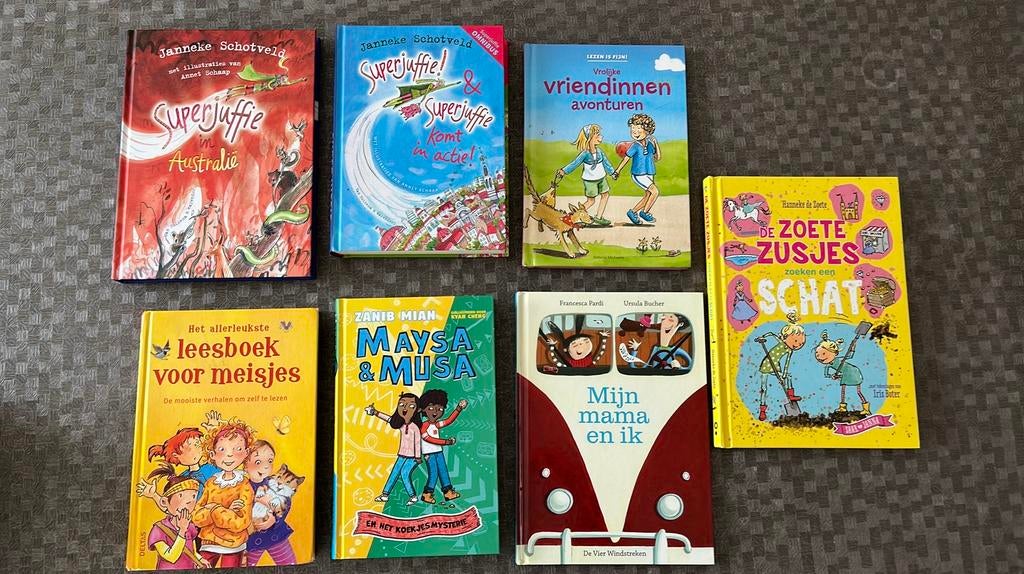 Pakket meisjesboeken van 7 tot 10 jaar, Fictie algemeen, Ophalen of Verzenden, Zo goed als nieuw, H de Soete, J Schotveld, A Michaelis, Z Mian,..