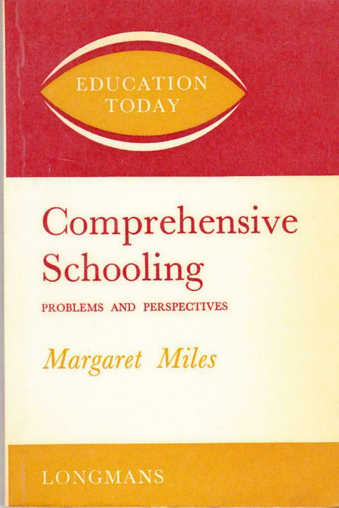 Margaret Miles. Comprehensive Schooling. Problems and Perspe, Livres, Psychologie, Enlèvement ou Envoi, Comme neuf, Psychologie cognitive