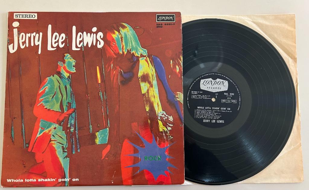 LP JERRY LEE LEWIS - WHOLE LOTTA SHAKIN' GOIN' ON - ROCK, Cd's en Dvd's, Vinyl | Rock, Ophalen of Verzenden, Zo goed als nieuw