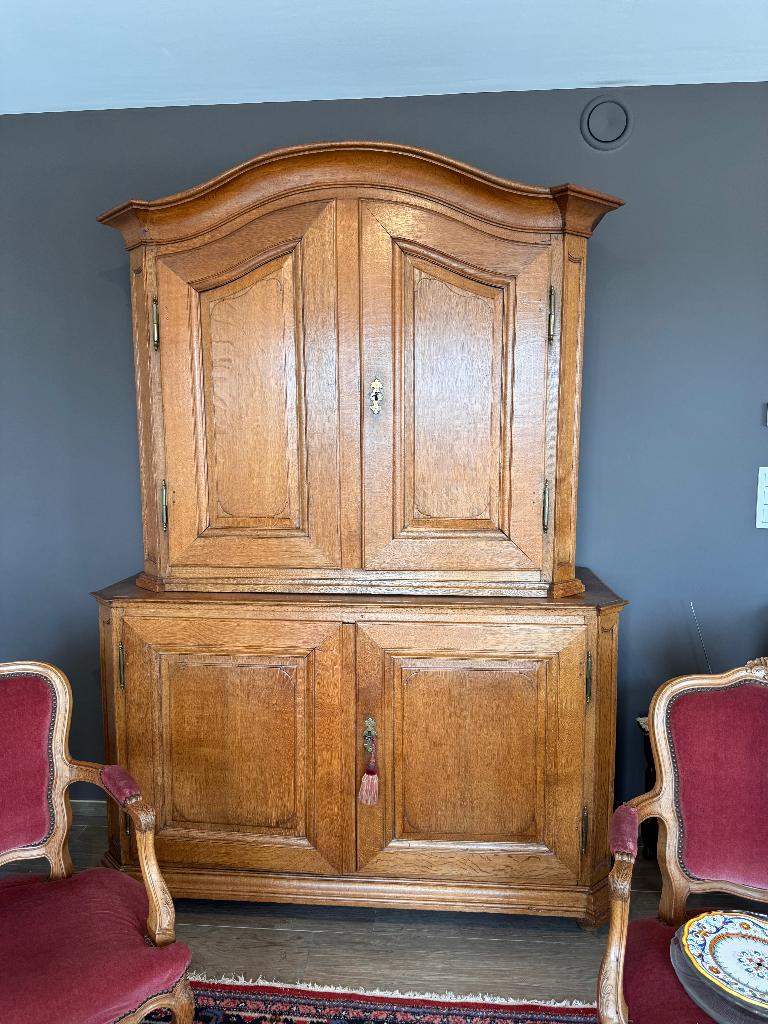 Armoire ancienne en chêne massif - Louis XV - vers 1800, Enlèvement ou Envoi
