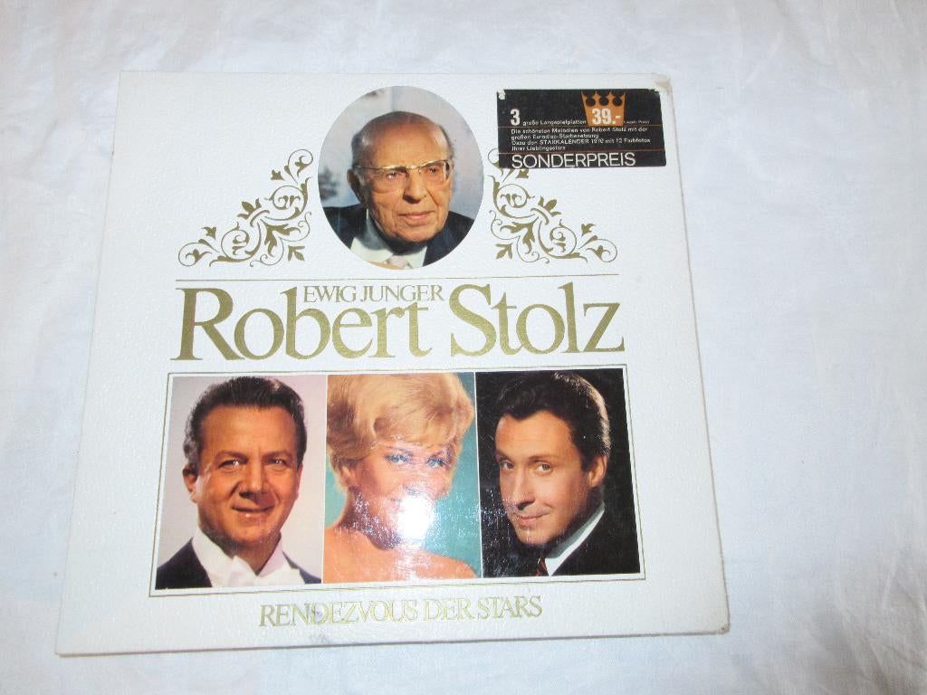 Verzamelbox LP Vinyl ROBERT STOLZ + Star-Kalender 1970, Ophalen