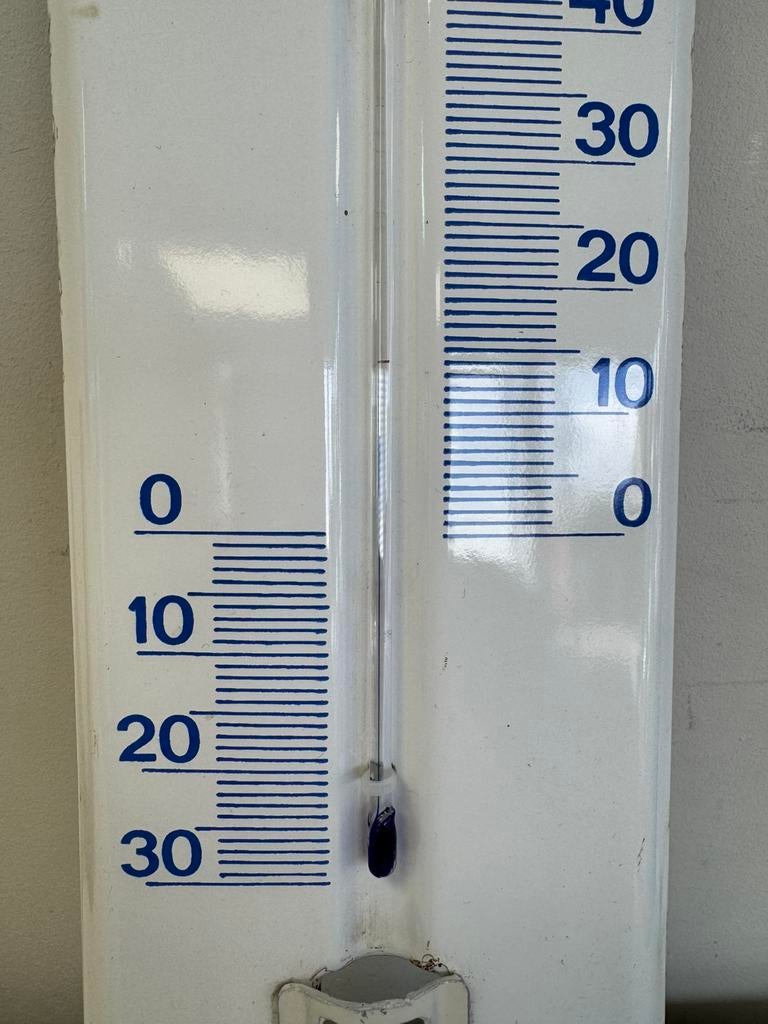 AFA emaille reclme thermometer, Ophalen of Verzenden, Gebruikt, Reclamebord