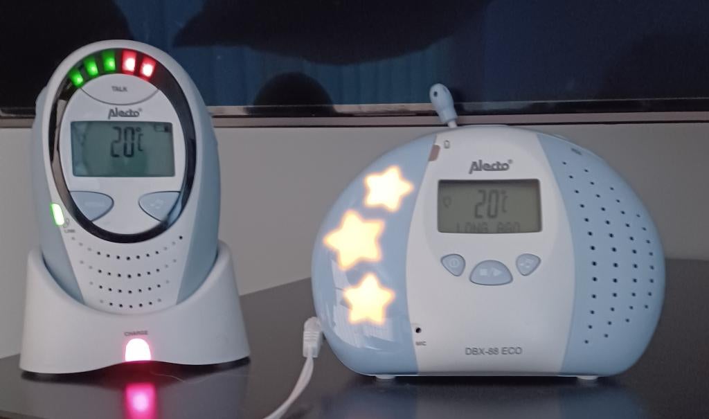 Babyfoon Alecto DBX 88 ECO, Kinderen en Baby's, Babyfoons, Zo goed als nieuw, Minder dan 100 meter, Digitaal, Terugspreekfunctie
