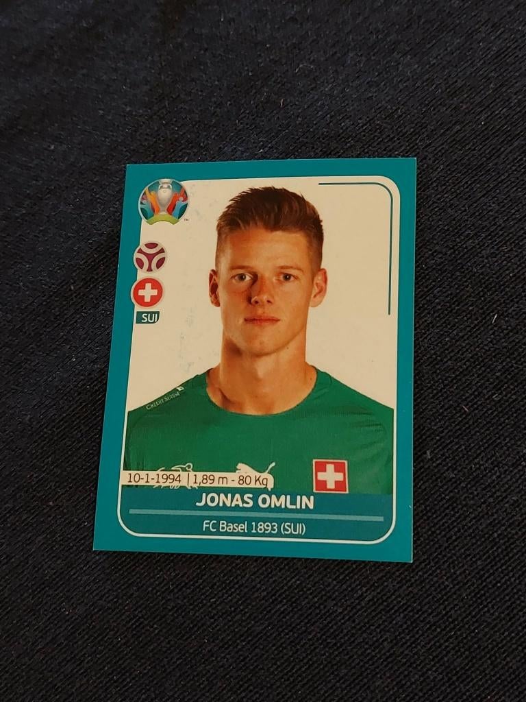 Panini / Sticker / Jonas Omlin / Zwitserland / Euro 2020, Verzamelen, Verzenden, Nieuw, Poster, Plaatje of Sticker
