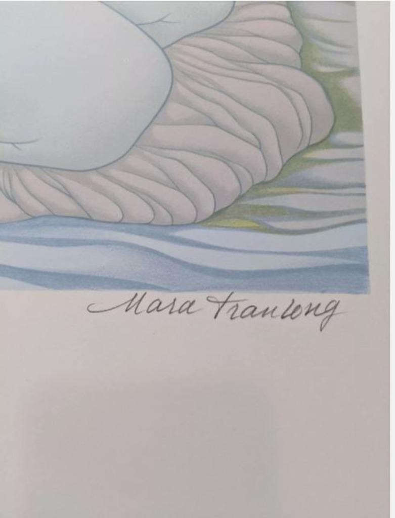 vintage lithografie Mara Tran Long genum.+sign. 1987 ``3``, Ophalen