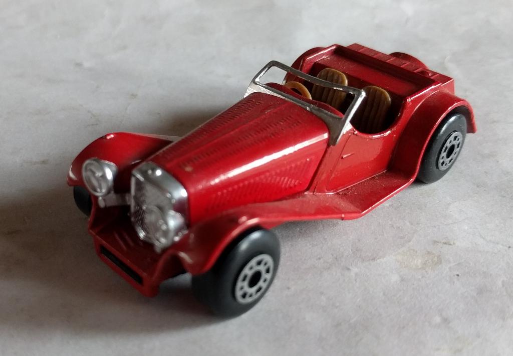 Matchbox Jaguar SS 100, Ophalen of Verzenden, Gebruikt, Auto