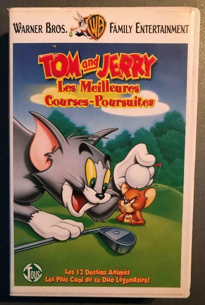 VHS " Tom & Jerry : Les meilleures courses-poursuites ".., Alle leeftijden, Ophalen of Verzenden, Tekenfilm