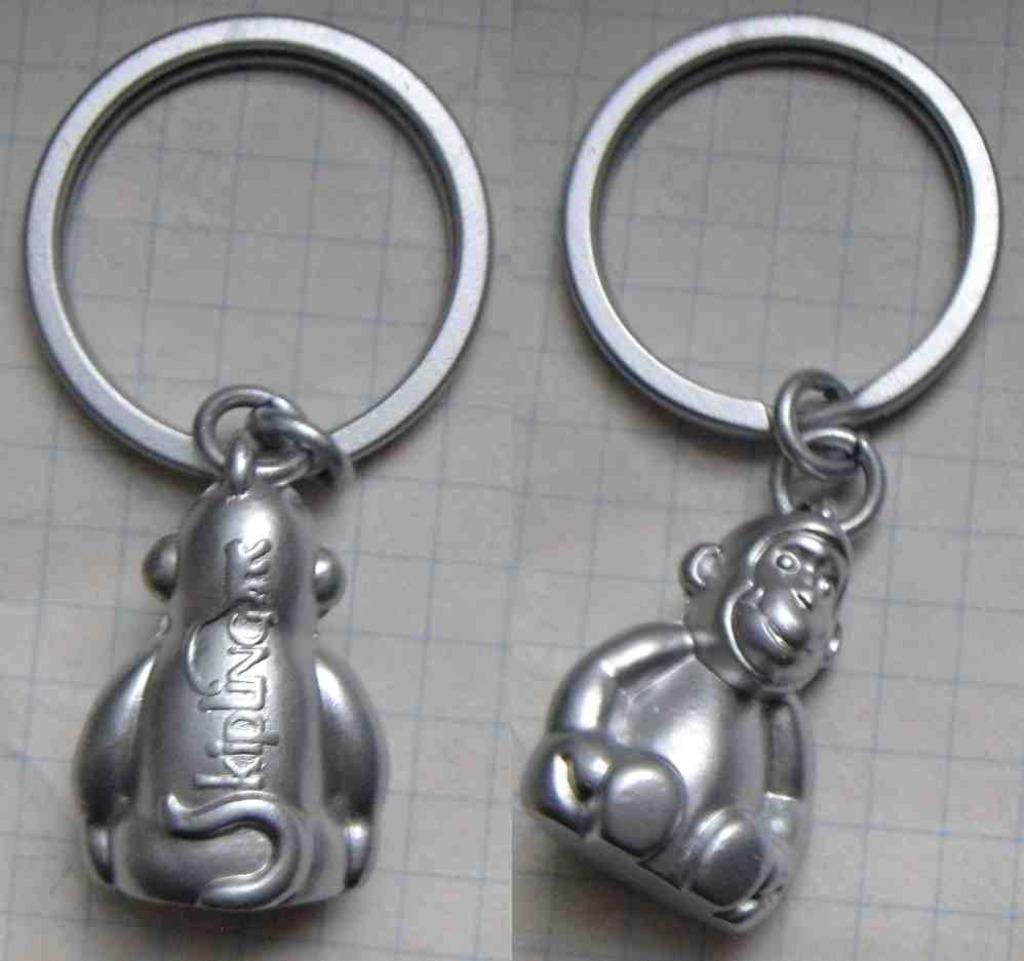 Porte-clés mini singe KIPLING métal chromé satiné neuf, Collections, Porte-clés, Enlèvement ou Envoi, Neuf, Marque