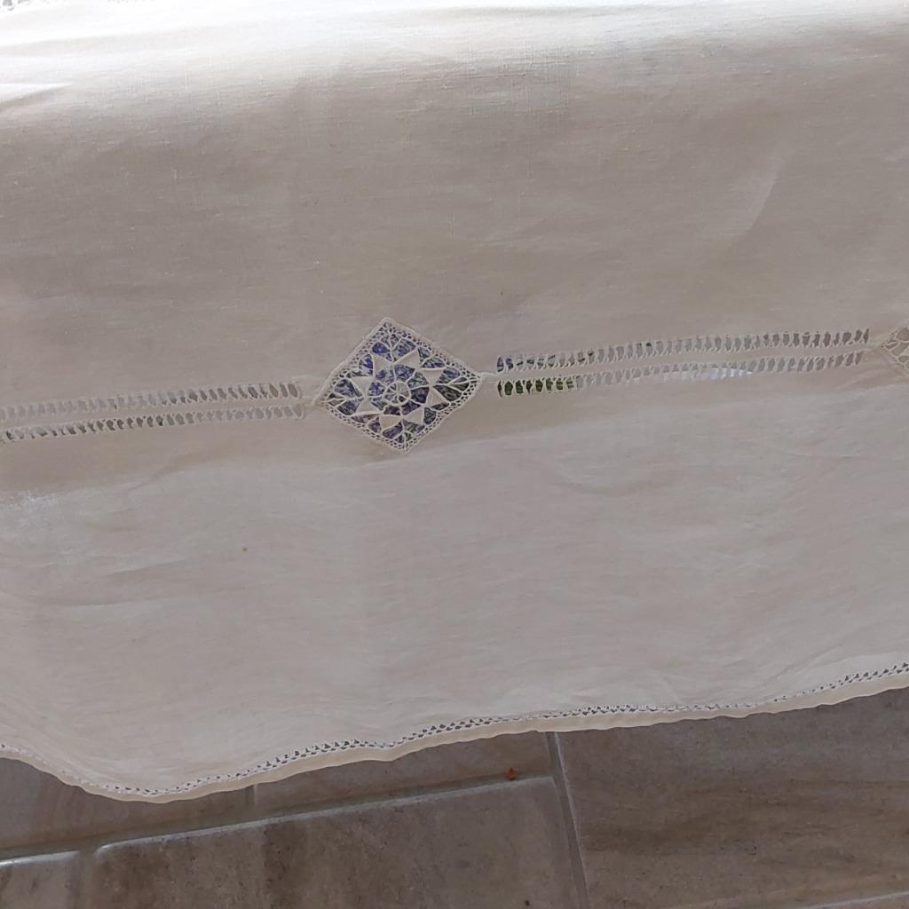Nappe ancienne brodée  - 3m30 x 1m70  0, Enlèvement