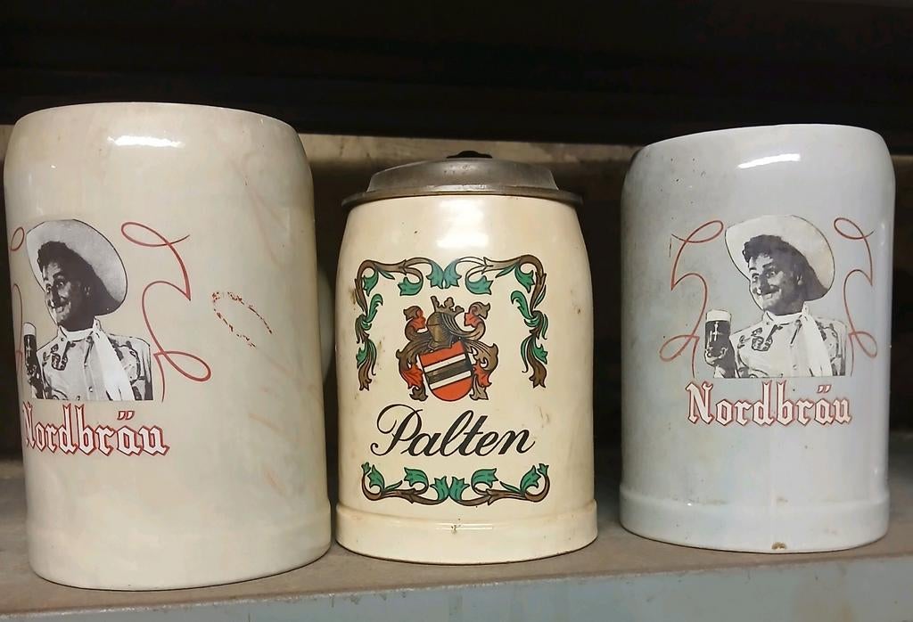 Bierkruiken Nordbräu, Palten, Verzamelen, Ophalen of Verzenden, Zo goed als nieuw, Glas of Glazen, Overige merken