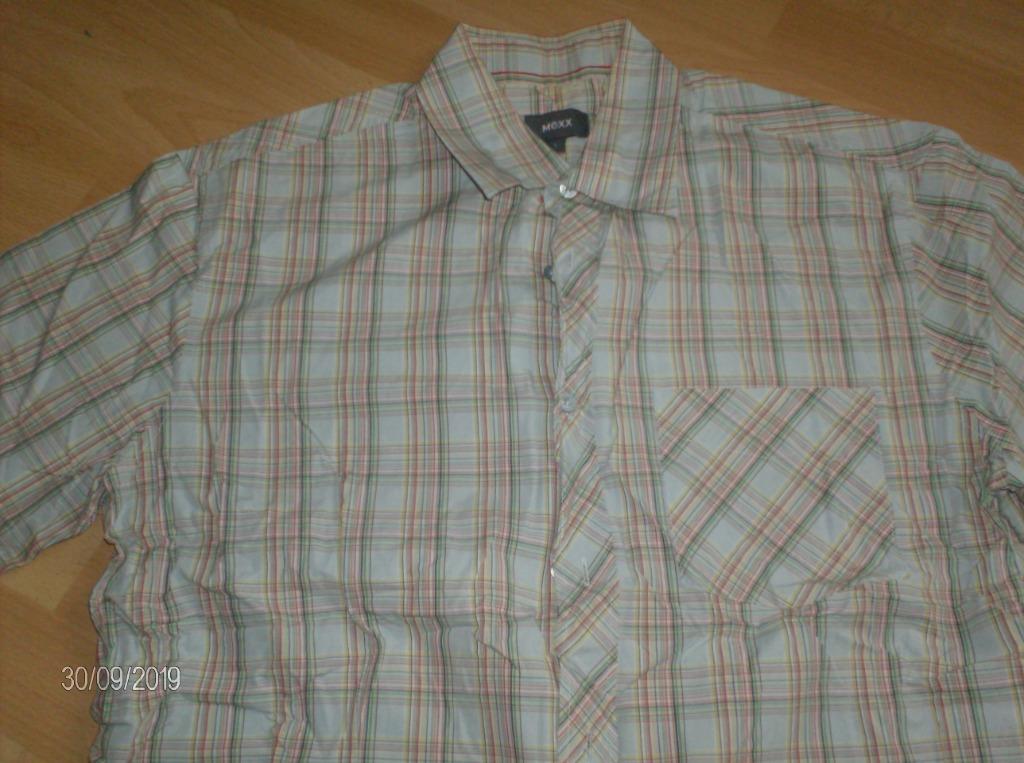HEMD MERK MEXX – MAAT L KORTE MOUW, Kleding | Heren, Overhemden, Ophalen of Verzenden, Gedragen, Mexx, Halswijdte 41/42 (L)