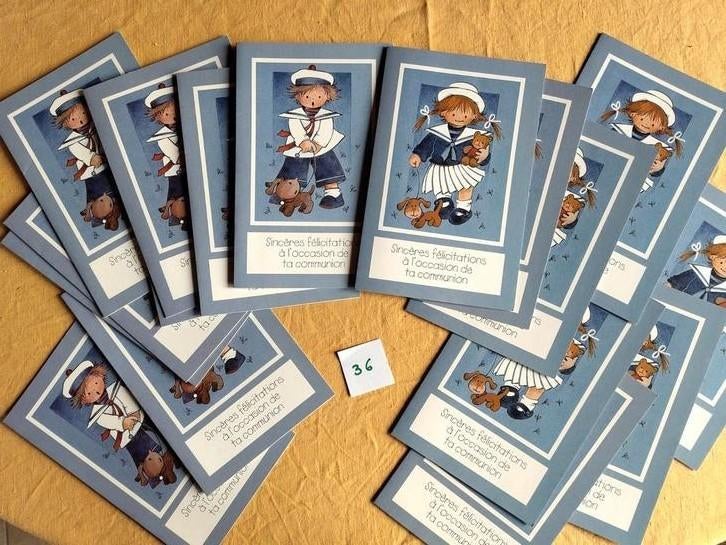 Cartes de vœux pour la première communion 'jaklien' (texte f, Enlèvement ou Envoi, Neuf