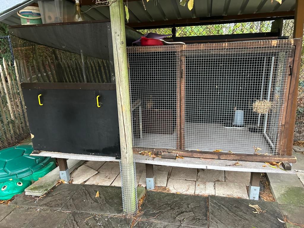 Konijnenpaleis, Dieren en Toebehoren, Knaagdieren en Konijnen | Hokken en Kooien, Gebruikt, Hok, 90 cm of meer, 110 cm of meer