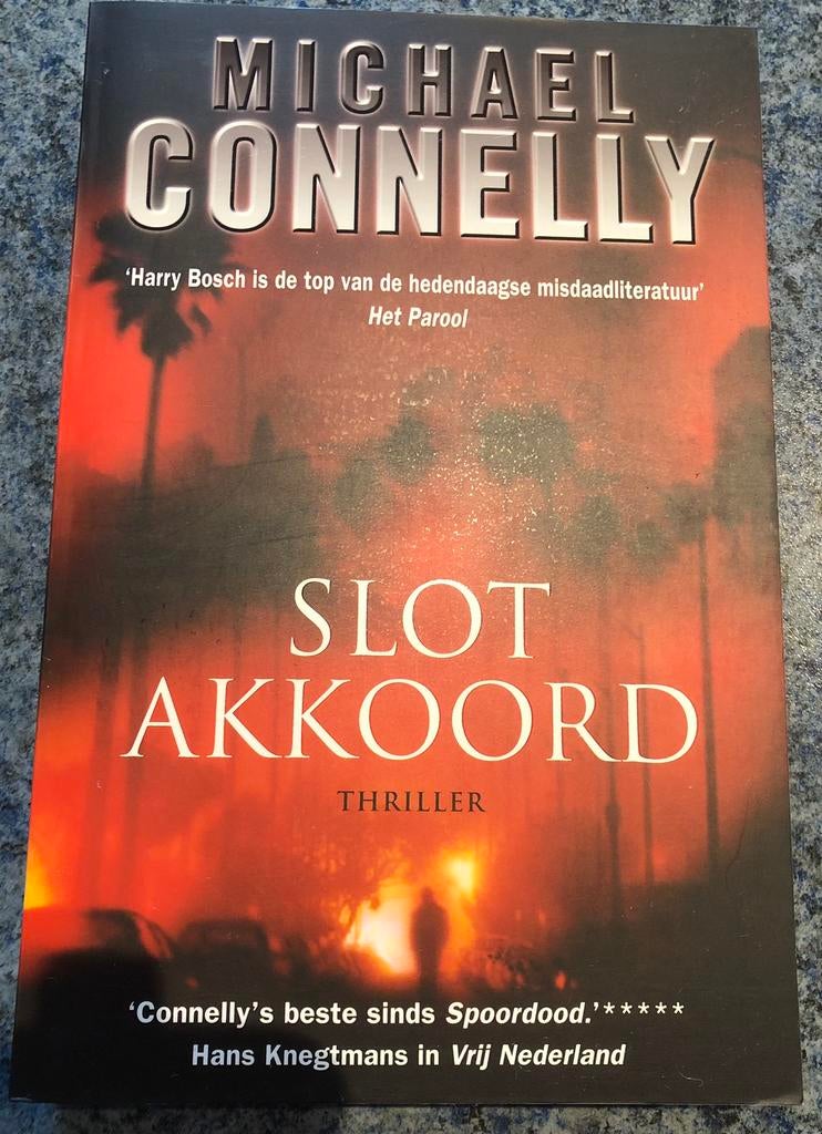 Michael Connelly Slotakkoord (literaire thriller detective), Michael Connelly, Ophalen of Verzenden, Zo goed als nieuw