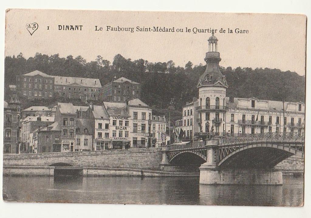 Dinant Le Faubourg Saint-Médard et le Quartier de la Gare, Envoi, Affranchie, Namur