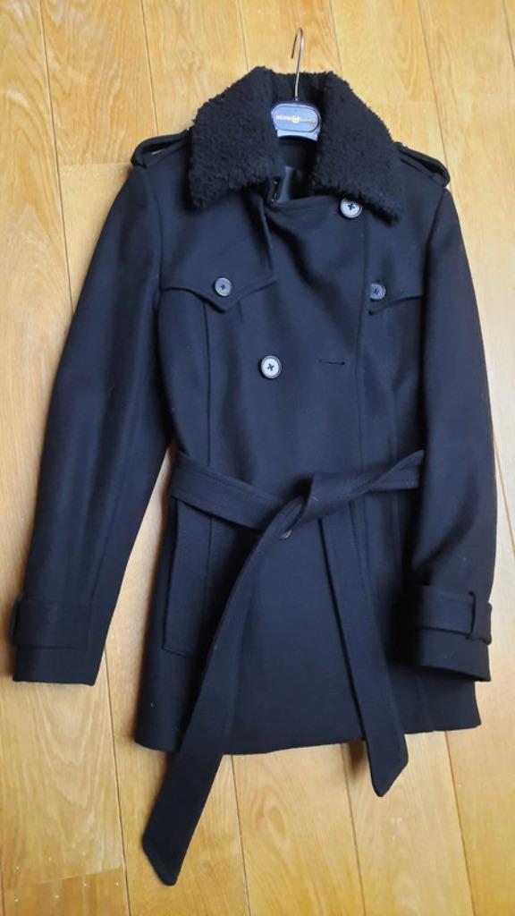 InWear zwarte winterjas met afneembare kraag en kap, Kleding | Dames, Ophalen, Zwart, Zo goed als nieuw, Maat 36 (S)
