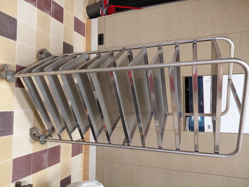 Chariot de service, Enlèvement, Utilisé, Mobilier en inox