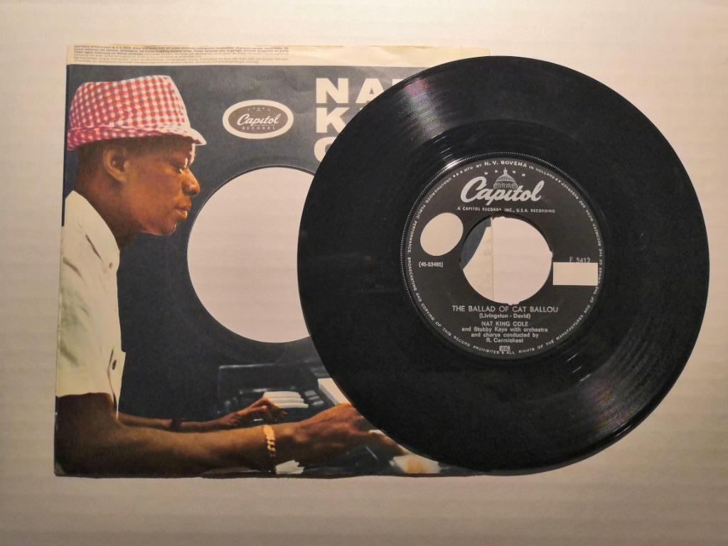 NAT KING COLE - The ballad of Cat Ballou (45t), Cd's en Dvd's, Ophalen of Verzenden, Zo goed als nieuw, Country en Western