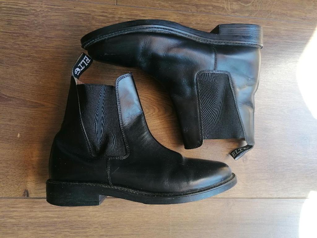 Boots d'équitation noires avec élastiques pointure 41 ELITE, Enlèvement ou Envoi, ELITE, Comme neuf, Boots et Botinnes