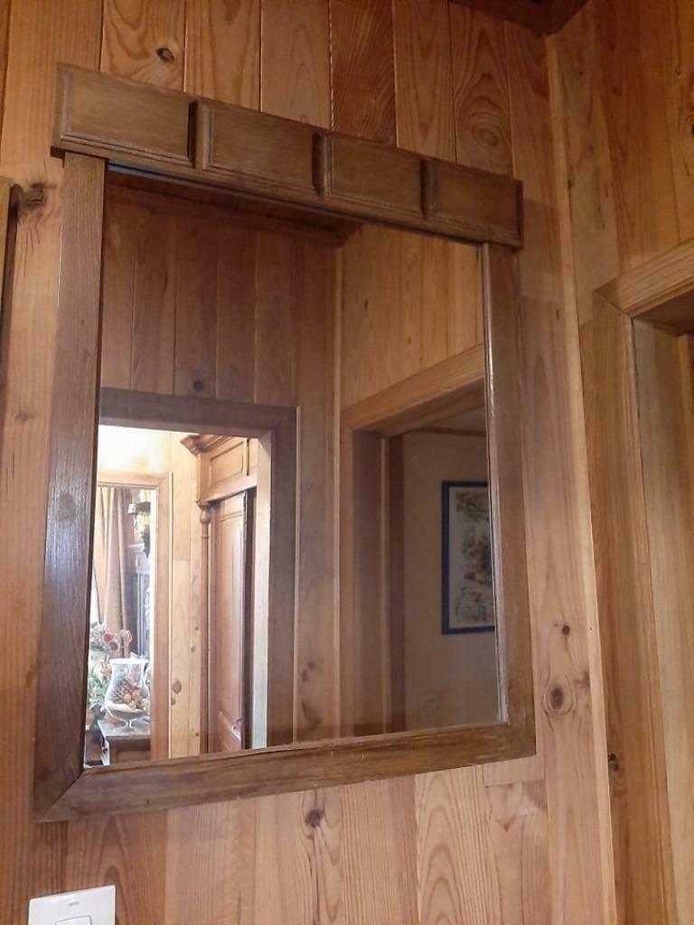 miroir chêne, Enlèvement, Rectangulaire, 50 à 100 cm, Moins de 100 cm