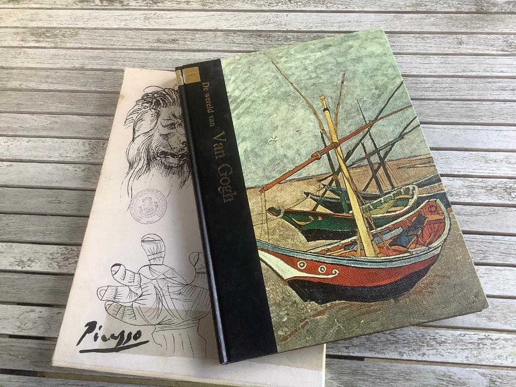kunstboeken van gogh--brueghel-rembrandt-monet-klimt..., Ophalen of Verzenden, Gelezen