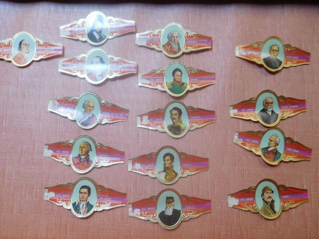 Diverse onvolledige collecties Vieil Anver sigarenbandjes, Verzamelen, Rookartikelen, Aanstekers en Luciferdoosjes, Gebruikt, Ophalen of Verzenden