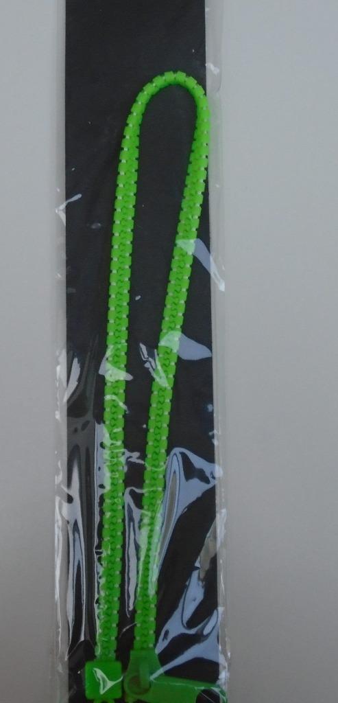 KETTING IN RITSVORM GROEN NIEUW, Bijoux, Sacs & Beauté, Colliers, Neuf, Enlèvement ou Envoi, Synthétique, Vert