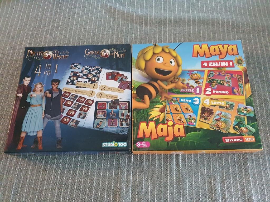 4 in 1 spel Maya, Nachtwacht, Kinderen en Baby's, Speelgoed | Kinderpuzzels, Ophalen of Verzenden, Zo goed als nieuw