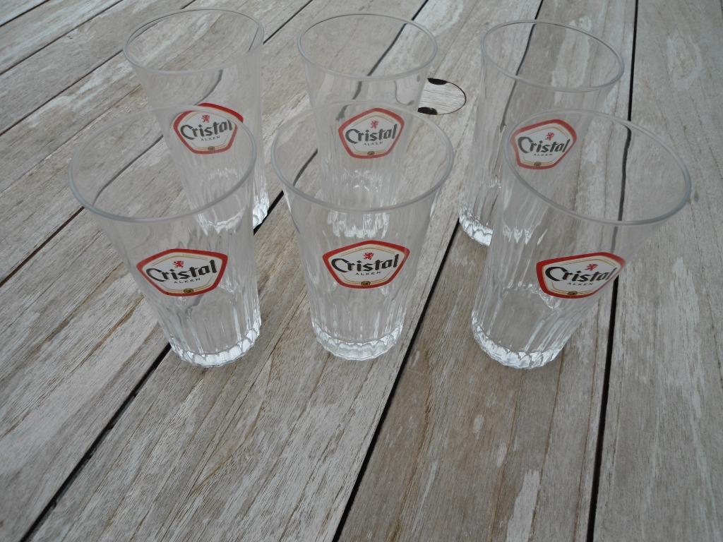 splinternieuwe cristal alken bierglazen, tulpjes, boerkes..., Enlèvement ou Envoi, Neuf