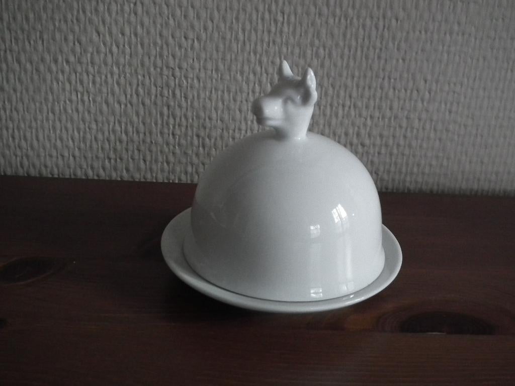 Petit beurrier blanc. Diamètre 9 cm (Cosy & Trendy) Nouveau, Neuf, Céramique, Autres types, Autres styles