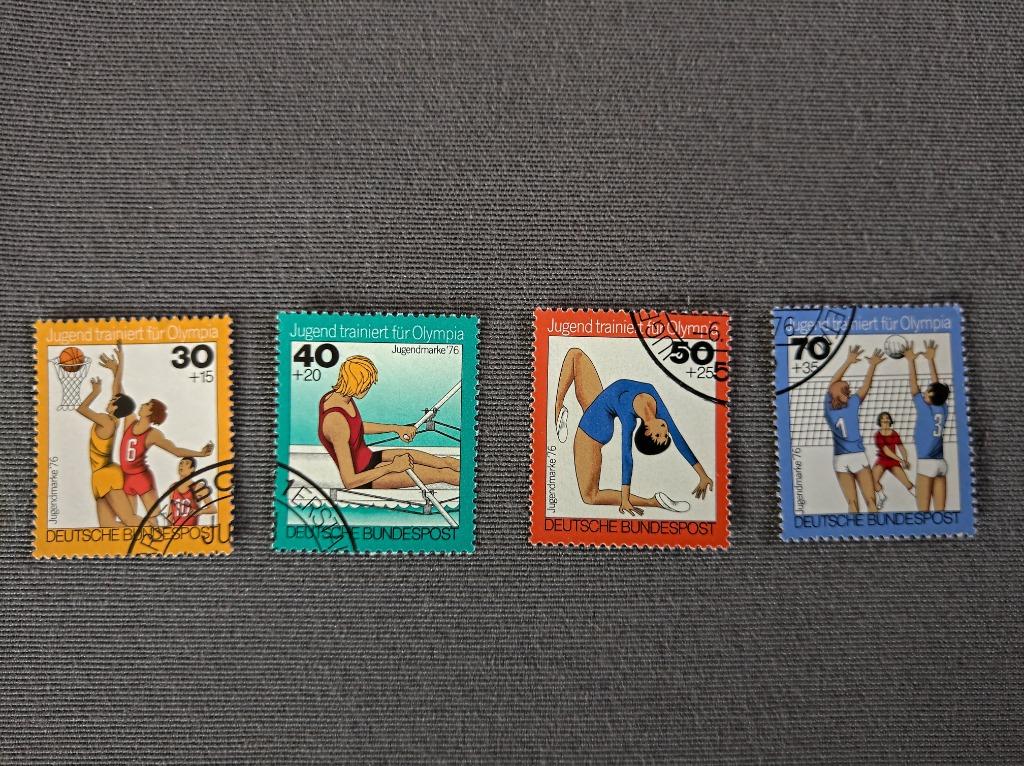 POSTZEGELS SERIE DUITSLAND SPORT TE KOOP 1976 AFGEPRIJSD, Enlèvement ou Envoi, RFA, Affranchi