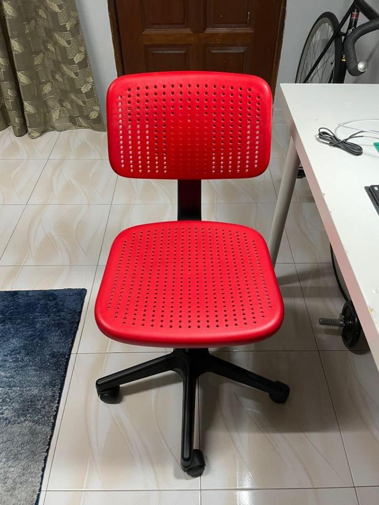 bureaustoel Ikea Alrik, Rouge, Enlèvement, Utilisé, Chaise de bureau