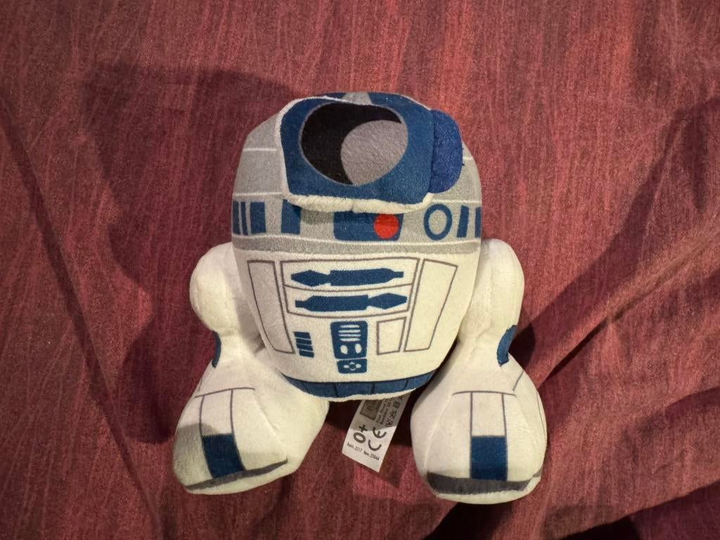 R2-D2 peluche Disney Star Wars comme neuf, Ophalen of Verzenden, Zo goed als nieuw, Beeldje of Buste