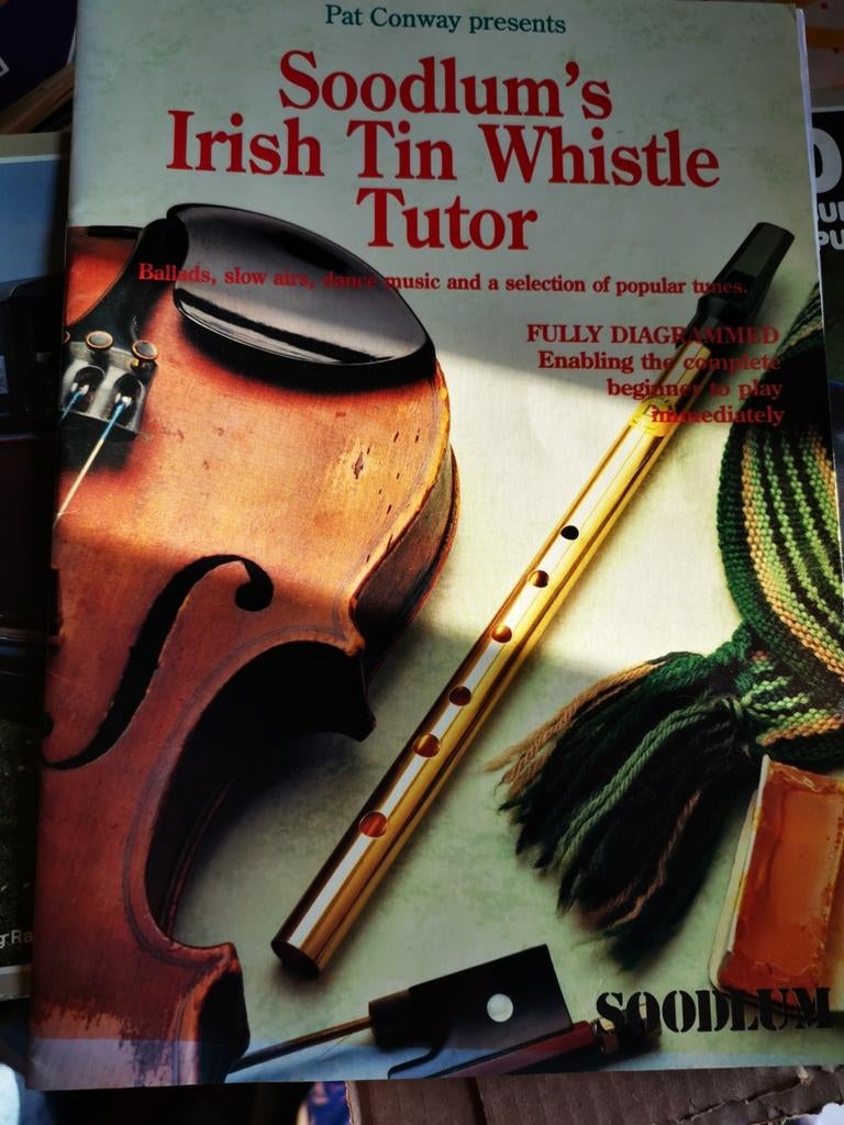 Soodlum's Irish tin whistle tutor beginner gids bladmuziek, Muziek en Instrumenten, Wereldmuziek, Les of Cursus, Ophalen of Verzenden