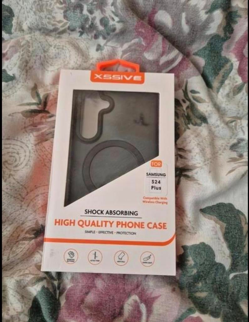 Nieuw Samsung S24+ Zwart Hoes Draadloos Opladbaar, Ophalen, Nieuw