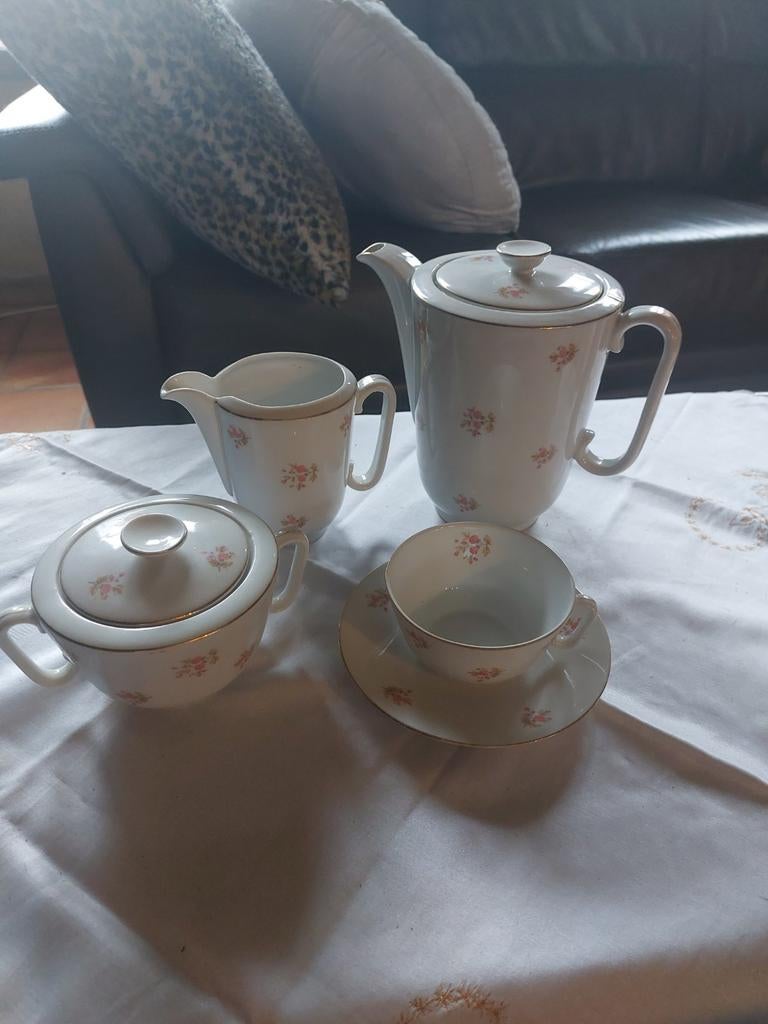 Oud koffieservies, Antiek en Kunst, Antiek | Tin, Ophalen