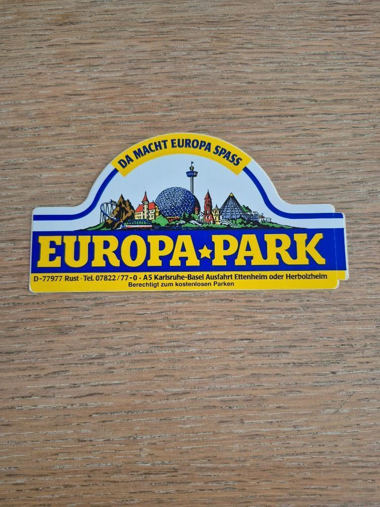 Sticker Europa Park "da macht europa spass", Ophalen of Verzenden, Zo goed als nieuw