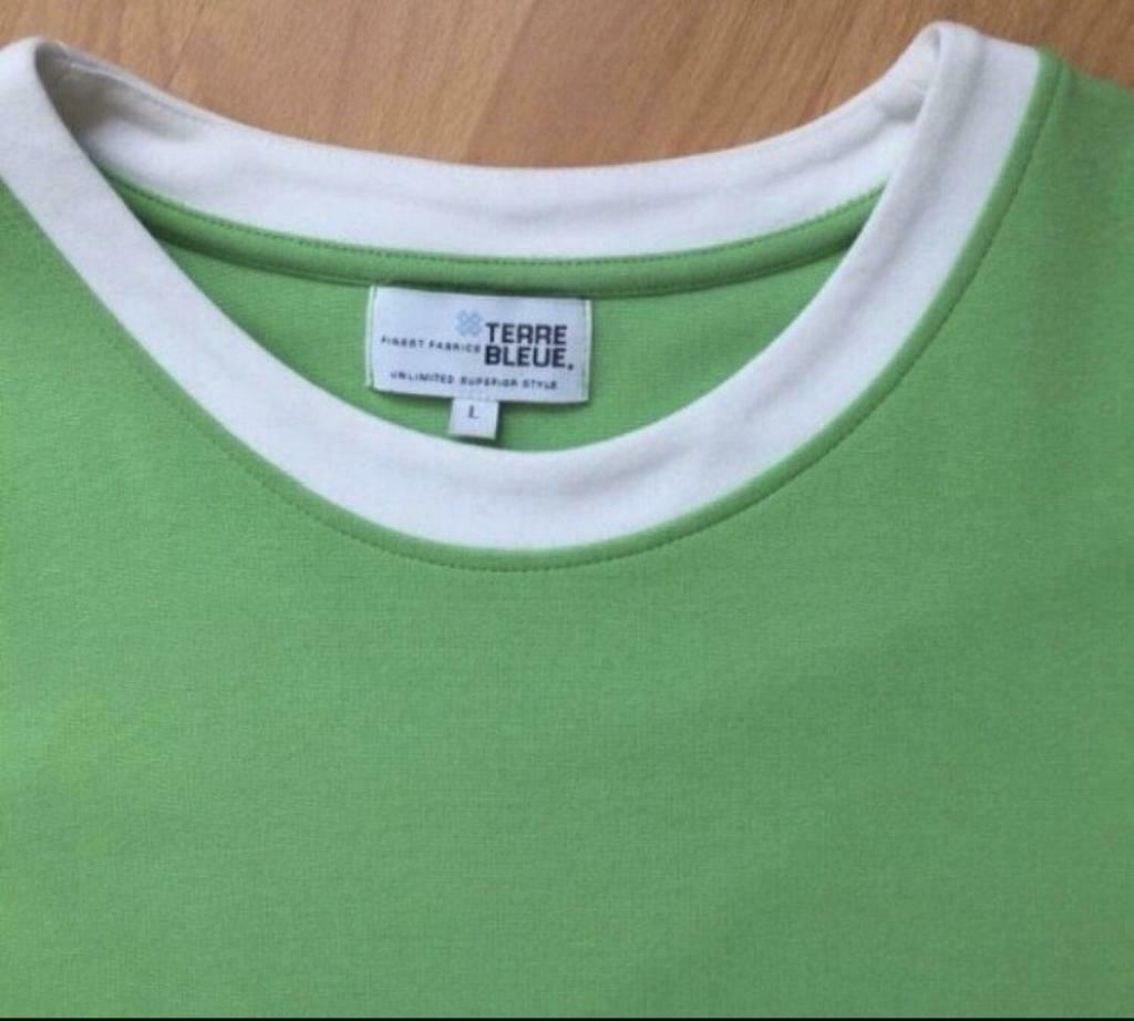 Groen kleedje Terre Bleue mt L, Ophalen of Verzenden, Zo goed als nieuw, Meisje, Jurk of Rok