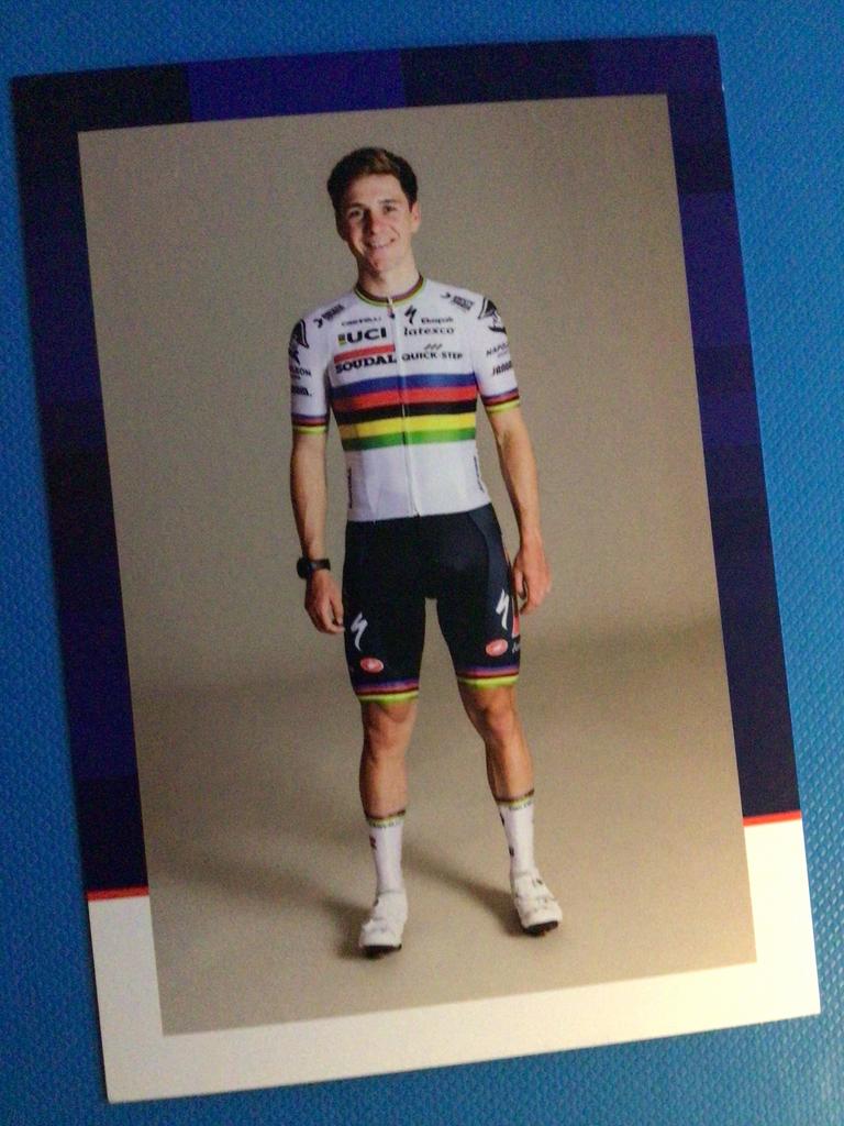 wielerkaart wk  2023 team quick step  remco evenepoel, Envoi, Comme neuf