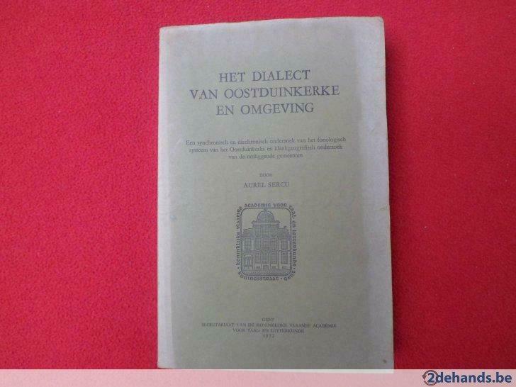 Aurel Sercu: Het dialect van Oostduinkerke en omgeving, Enlèvement ou Envoi, Utilisé, Aurel Sercu