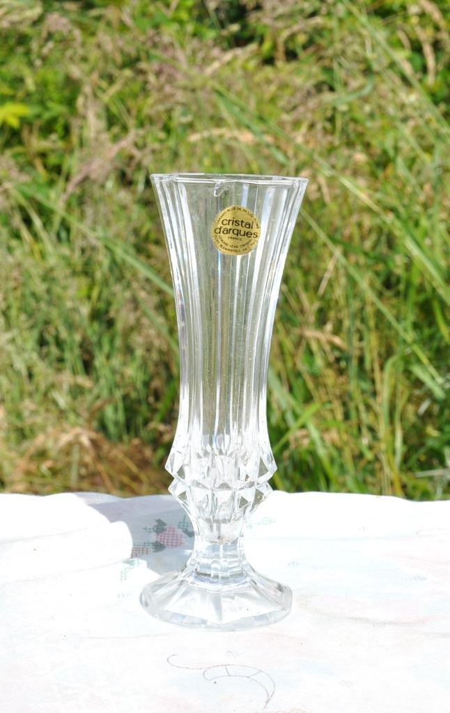 petit vase evasé sur pied cristal d'arques, Enlèvement ou Envoi