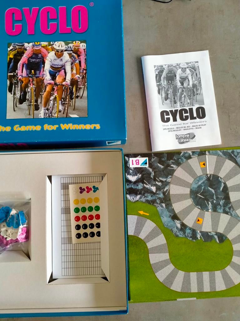 Gezelschapspel wielrennen , is van Lampre Daikin, Ophalen of Verzenden, Zo goed als nieuw