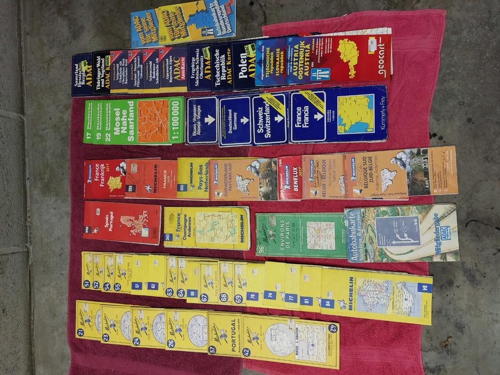 Collectie Michelin kaarten en andere, Boeken, Atlassen en Landkaarten, Ophalen, Zo goed als nieuw, Duitsland