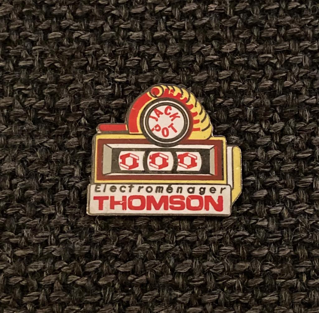 PIN - THOMSON - JACKPOT, Verzamelen, Verzenden, Gebruikt, Merk, Speldje of Pin